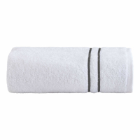 Biancoperla Double Shower Towel, White/Grisaille