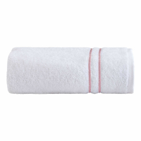 Biancoperla Double Shower Towel, White/Incense