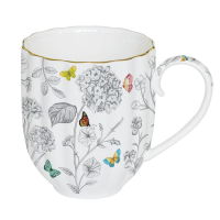 Easy Life Mug 300 ml Fleurs Et Papillons