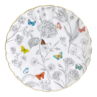 Easy Life 4Er-Set Porzellanteller Ø 19 cm. Blüten Und Papillons