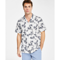 Tommy Hilfiger 'Printed Short Sleeve Flex Poplin Shirt' pour Hommes