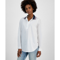Tommy Hilfiger Women's 'Knit-Collar Split-Neck Tunic'