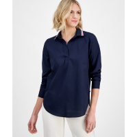 Tommy Hilfiger Women's 'Knit-Collar Split-Neck Tunic'