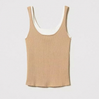 Twin Set Débardeur 'Trompe L'Oeil Knit Fitted' pour Femmes