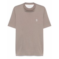 Brunello Cucinelli 'Logo-Print' T-Shirt für Herren