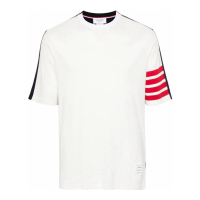 Thom Browne '4-Bar Stripe Two-Tone' T-Shirt für Herren