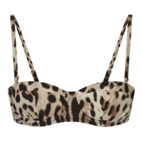 Dolce&Gabbana Women's 'Leopard-Print Balconette' Bikini Top