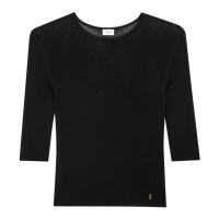 Saint Laurent 'Cassandra' Kurzarm Top für Damen