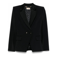 Elisabetta Franchi Blazer 'Satin-Lapel' pour Femmes