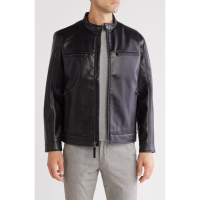 Michael Kors 'Brisban Faux Leather Jacket' pour Hommes