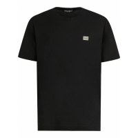 Dolce&Gabbana Men's 'Logo-Plaque' T-Shirt