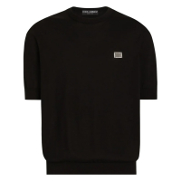 Dolce&Gabbana Men's 'Logo-Plaque' T-Shirt