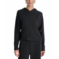 DKNY Women's 'Sport Ribbed Pullover' Hoodie