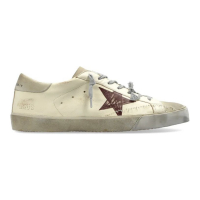 Golden Goose Deluxe Brand Sneakers 'Super-Star With List Printed Star Embroi' pour Hommes