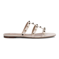 Valentino Garavani Sandales plates 'Garavani Rockstud Slip-On' pour Femmes