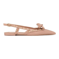 Valentino Garavani Ballerines 'Rockstud Bow Slingback' pour Femmes