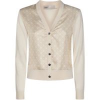 Tory Burch Cardigan 'All-Over Logo' pour Femmes