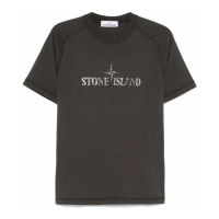 Stone Island T-shirt 'Logo-Print' pour Hommes