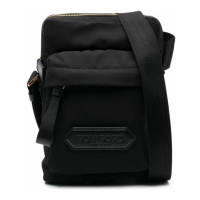 Tom Ford Sac Besace 'Logo-Patch Zip-Up' pour Hommes