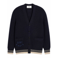 Ami Paris Men's 'Ribbed' Cardigan