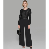 Karl Lagerfeld Paris Women's 'Sequin Bodice Jumpsuit'