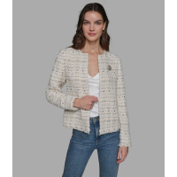 Karl Lagerfeld Paris 'Boucle Collarless Jacket' pour Femmes