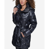 Karl Lagerfeld Paris 'Belted Zig Zag Puffer' pour Femmes