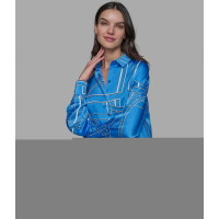 Karl Lagerfeld Paris 'Silky Button Down Blouse' pour Femmes