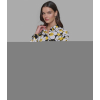 Karl Lagerfeld Paris 'Daffodil Silky Button Down Blouse' pour Femmes