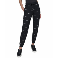 Karl Lagerfeld Paris Women's 'Mini Script Karl Logo-Print Joggers'