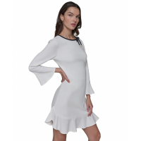 Karl Lagerfeld Paris Women's 'Bow-Neck Bell-Sleeve Dress'