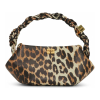 Ganni Women's 'Mini Bou Leopard-Print' Tote Bag