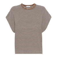 Brunello Cucinelli 'Striped' T-Shirt für Damen