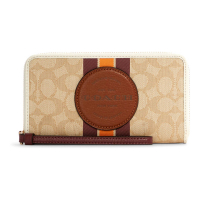Coach 'Dempsey  In Signature With Stripe And Coach Patch' Portemonnaie für Damen