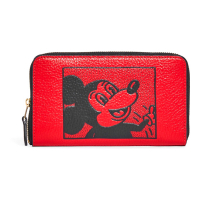 Coach 'Disney Mickey Mouse X Keith Haring Medium Id Zip' Portemonnaie für Damen