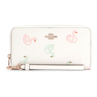 Coach 'Long Zip Around With Swan Print' Portemonnaie für Damen