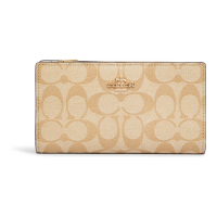 Coach 'Slim Zip In Signature' Portemonnaie für Damen