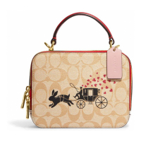 Coach 'Lunar New Year Box In Signature With Rabbit And Carriage' Umhängetasche für Damen