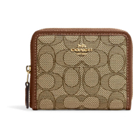 Coach Portefeuille 'Small Zip Around In Signature' pour Femmes