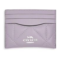 Coach Porte-Cartes 'Slim With Puffy Diamond Quilting' pour Femmes