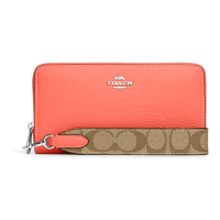 Coach 'Long Zip Around With Signature' Portemonnaie für Damen