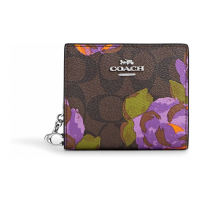 Coach 'Snap In Signature With Rose Print' Portemonnaie für Damen