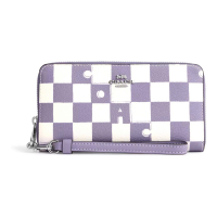 Coach 'Long Zip Around With Checkerboard Print' Portemonnaie für Damen