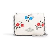Coach Women's 'Mini With Floral Print' Chain Wallet