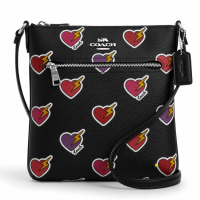 Coach 'Rowan With Heart Bolt Print' Mini Tasche für Damen