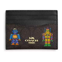 Coach 'Cosmic Coach Slim In Signature With Robot Print' Kartenetui für Damen