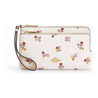 Coach 'Double Zip With Heart Print' Portemonnaie für Damen