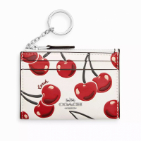 Coach 'Mini Skinny With Cherry Print' Kartenetui für Damen