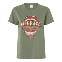 Pinko Women's 'Lips Race Mouth Print' T-Shirt
