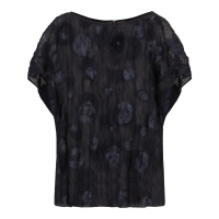 Emporio Armani 'Gathered Jacquard' Kurzärmelige Bluse für Damen
